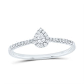 1/4CTW-DIA ANA M  FASHION PROMISE PEAR RING